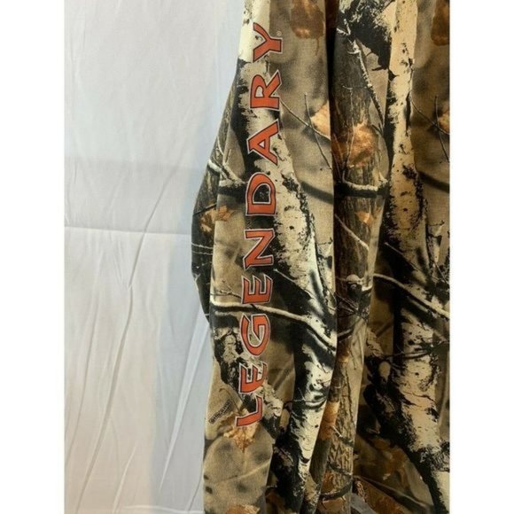 Legendary Whitetails Long Sleeve T Shirt Camo Logo Graphic Deer Sz 3XL Spellout